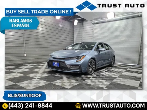 Gray 2020 Toyota Corolla XSE Sedan for sale in Sykesville, MD