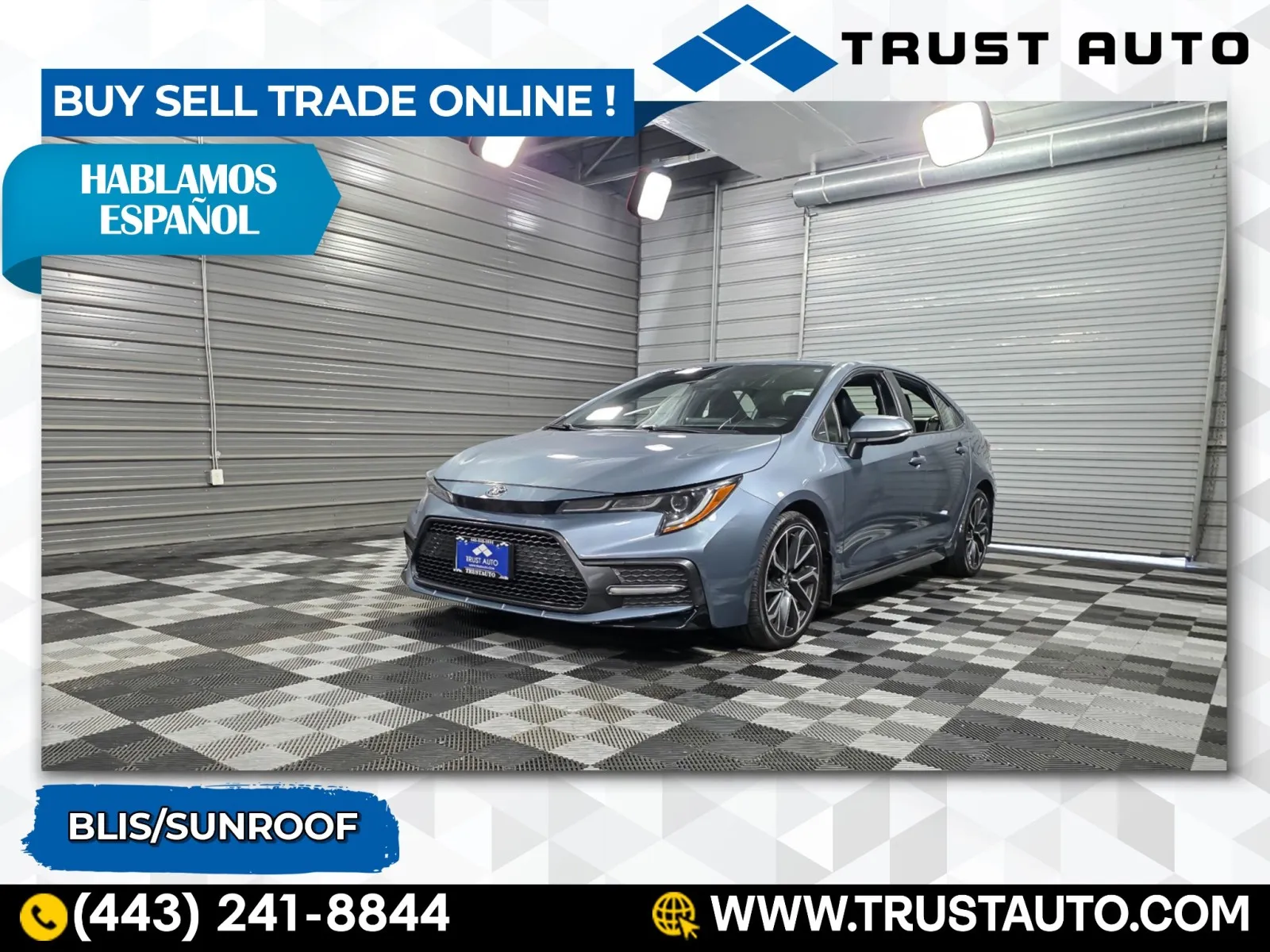 Gray 2020 Toyota Corolla XSE Sedan for sale in Sykesville, MD