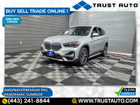 Silver 2020 BMW X1 xDrive28i AWD SUV w/Premium Pkg for sale in Sykesville, MD