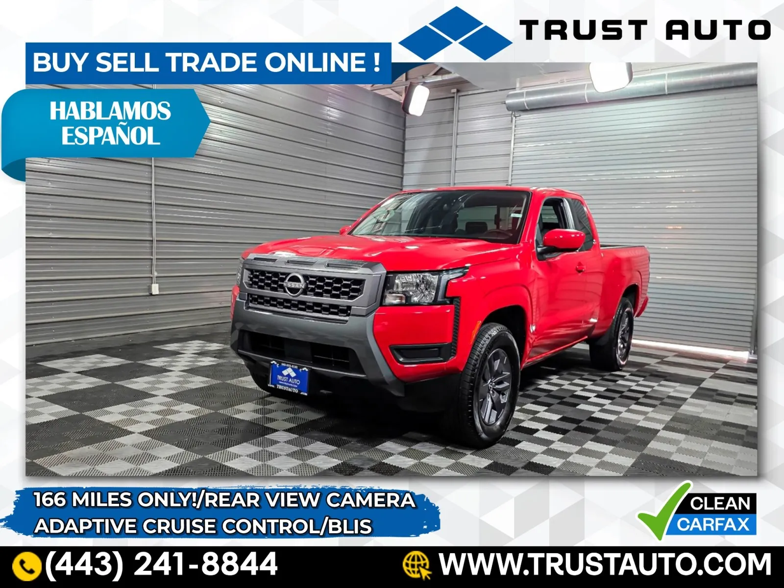 Red 2025 Nissan Frontier SV King Cab Pickup Truck for sale in Sykesville, MD
