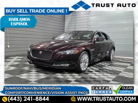 Red 2018 Jaguar XF 25t Prestige Luxury Sedan w/Vision Assist/Comfort/Convenience Pkgs for sale in Sykesville, MD