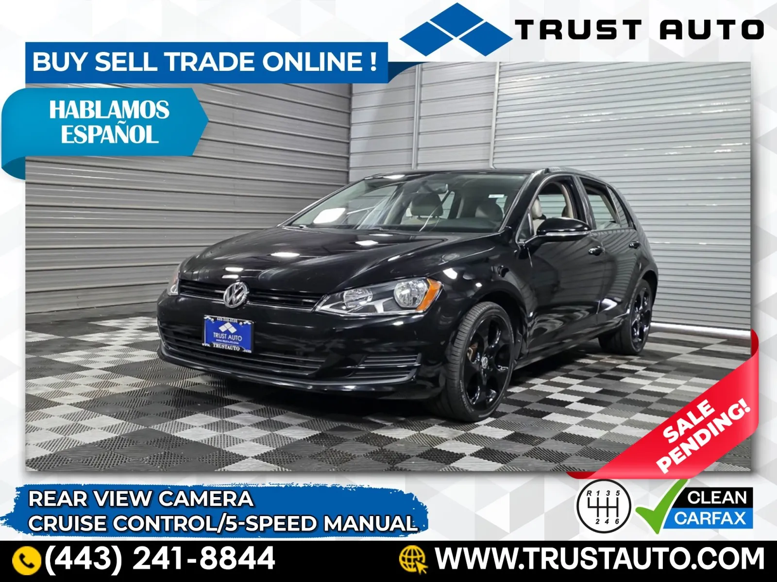 2017 Volkswagen Golf S 5-Speed Manual Hatchback for sale in Sykesville, MD