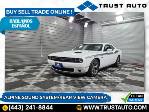 White 2015 Dodge Challenger R/T Plus 5.7L Hemi Coupe for sale in Sykesville, MD