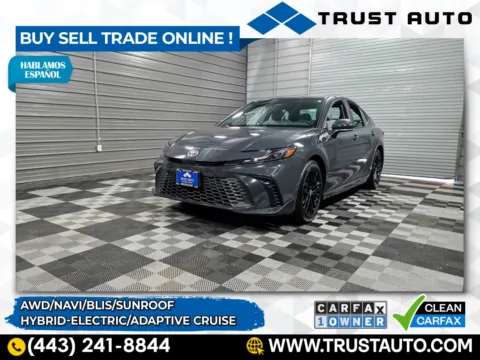 Gray 2025 Toyota Camry SE Hybrid-Electric Sedan for sale in Sykesville, MD