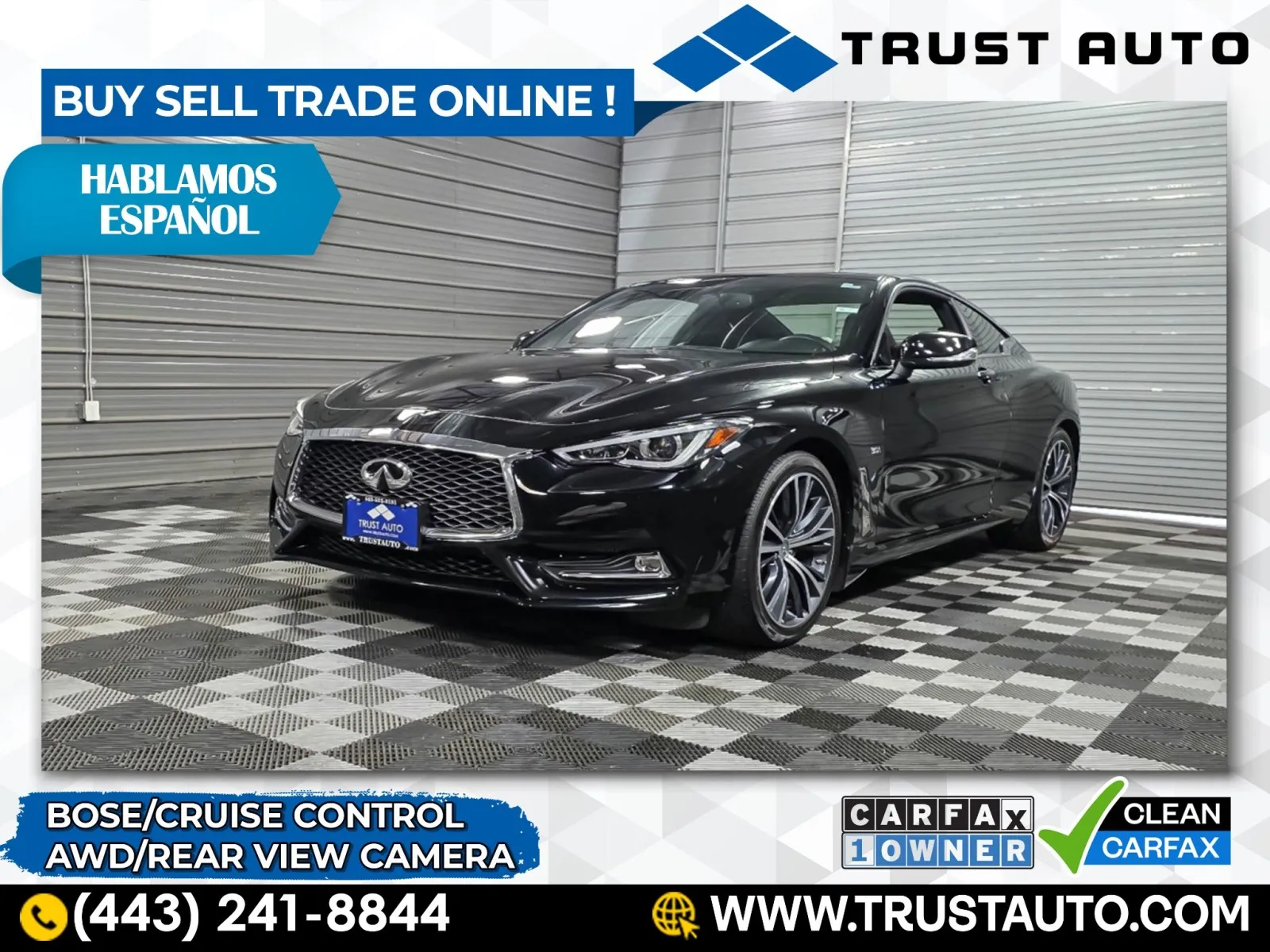 2017 INFINITI Q60 3.0t Premium AWD Coupe