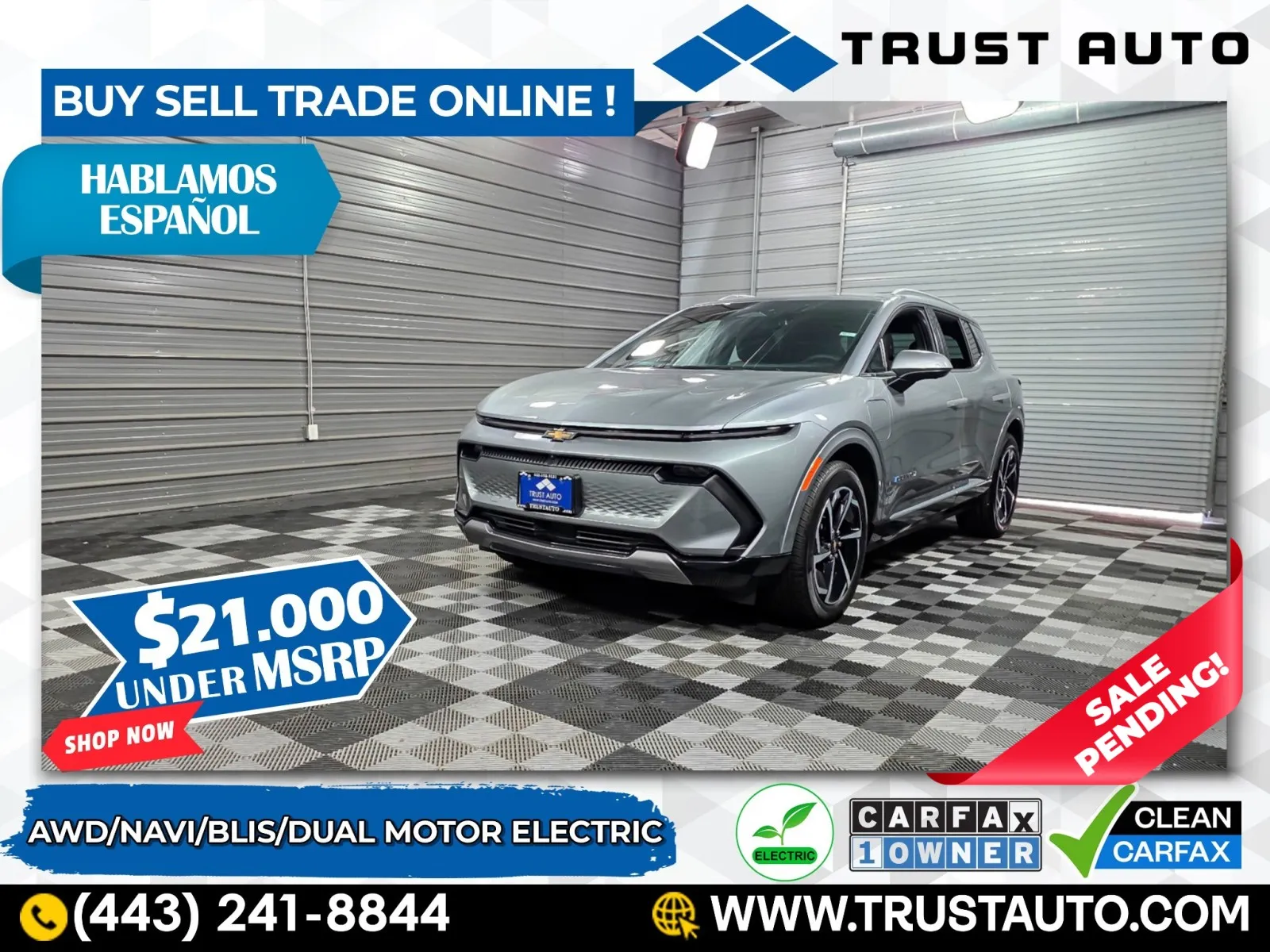 2024 Chevrolet Equinox EV LT AWD SUV for sale in Sykesville, MD