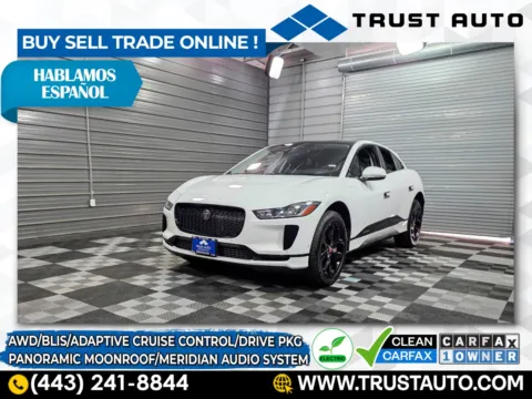 White 2020 Jaguar I-PACE S Electric AWD Luxury SUV w/Drive Pkg for sale in Sykesville, MD