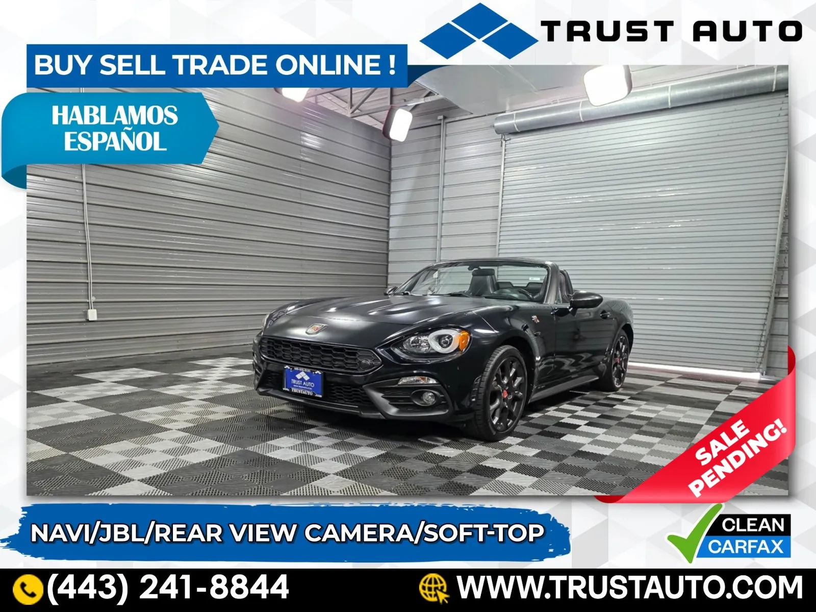 2018 Fiat 124 Spider Abarth Soft-Top Convertible for sale in Sykesville, MD