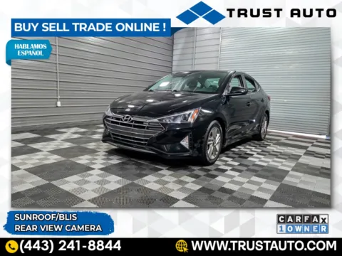 Black 2019 Hyundai Elantra Value Edition 4-Door Sedan for sale in Sykesville, MD