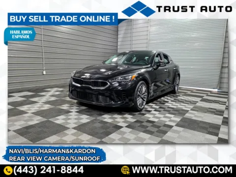 Black 2018 Kia Stinger Premium 4-Door Sedan for sale in Sykesville, MD