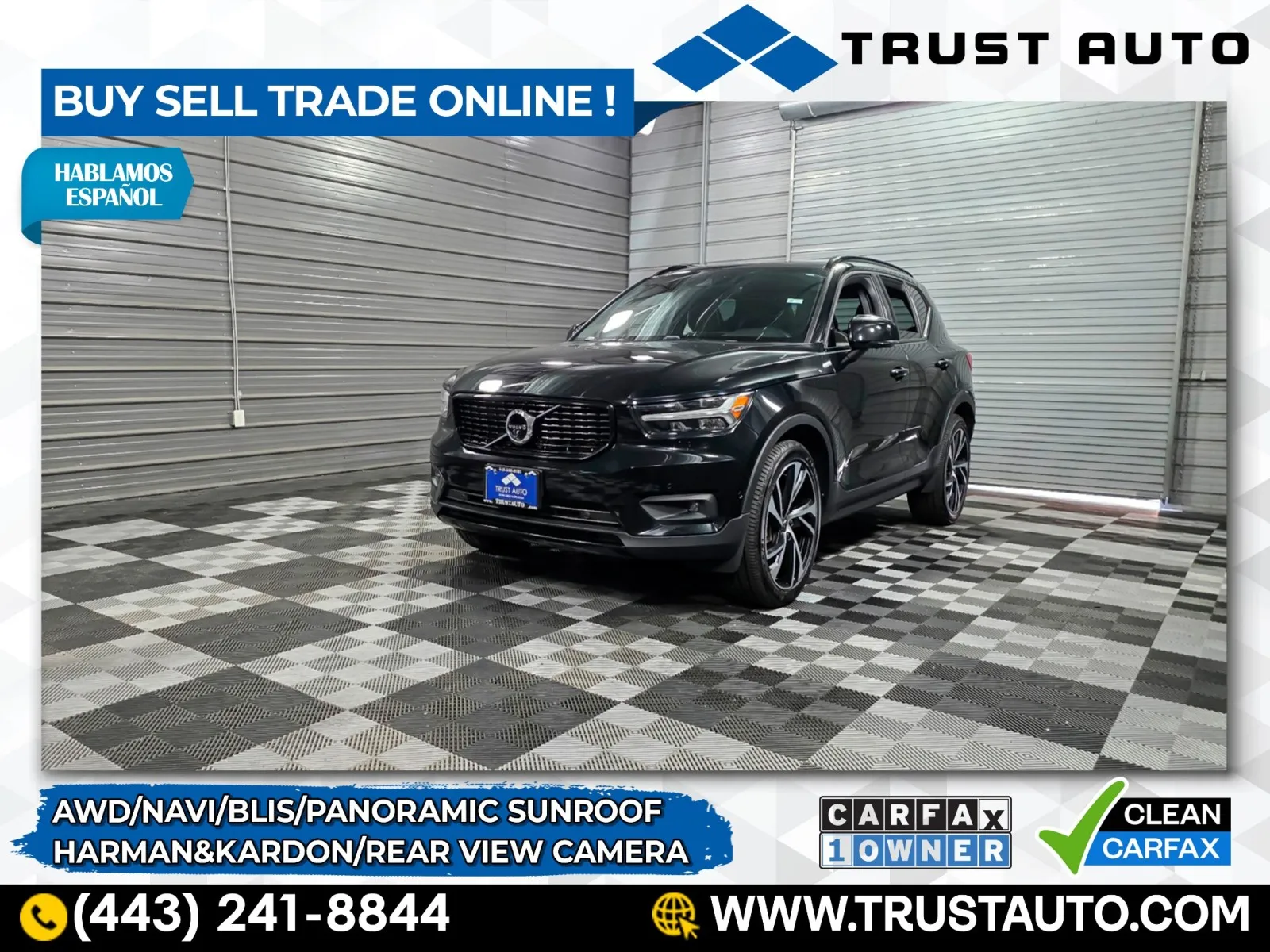 Black 2019 Volvo XC40 T5 R-Design AWD SUV for sale in Sykesville, MD