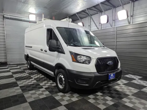 More photos of 2021 Ford Transit T-250 Cargo 148''WB Medium Roof 10FT Bed Minivan/Van w/Roof Racks at Trust Auto, MD