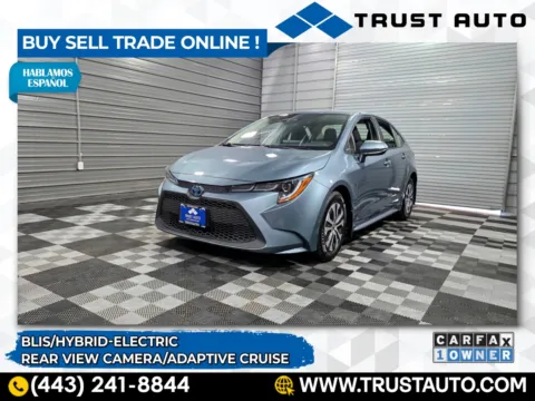 Gray 2022 Toyota Corolla LE Hybrid 4-Door Sedan for sale in Sykesville, MD