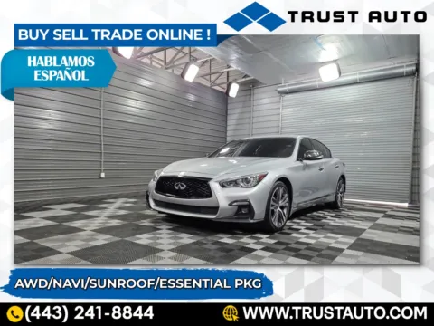 Silver 2018 INFINITI Q50 3.0t SPORT AWD Sedan for sale in Sykesville, MD