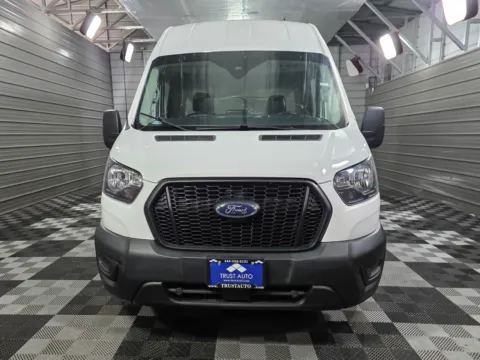 Another view of 2021 Ford Transit T-350 Cargo 148''WB Extended High Roof Minivan/Van w/Shelving Storage System for sale in Sykesville, MD at Trust Auto
