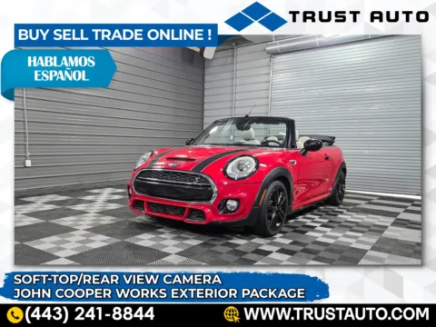 Red 2016 MINI Cooper S Soft-Top Convertible w/John Cooper Works Exterior Pkg for sale in Sykesville, MD