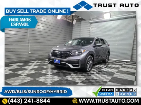 Gray 2020 Honda CR-V Hybrid EX AWD SUV for sale in Sykesville, MD