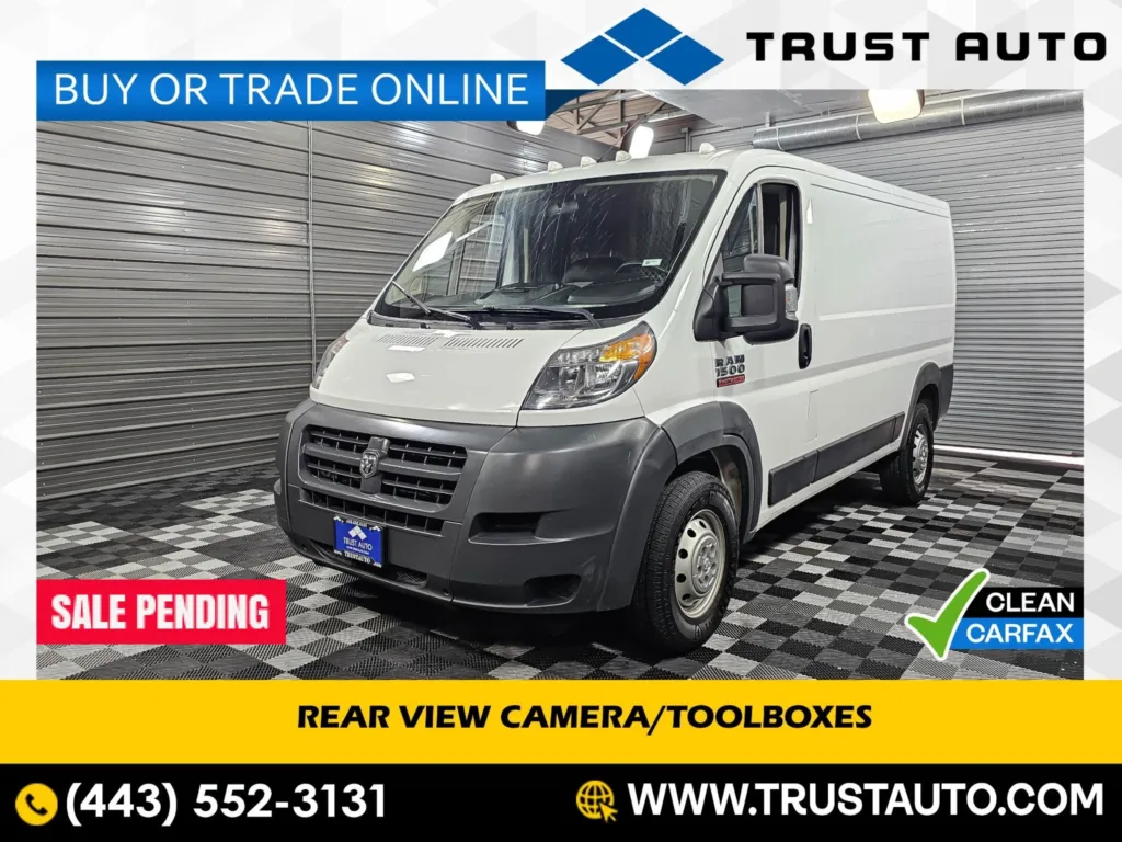 2018 Ram ProMaster 1500 Cargo 136''WB Low Roof Minivan/Van for sale in Sykesville, MD