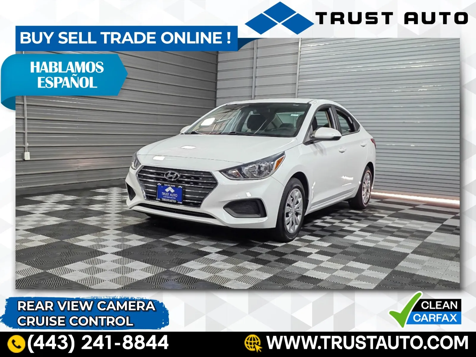 White 2022 Hyundai Accent SE 4-Door Sedan for sale in Sykesville, MD