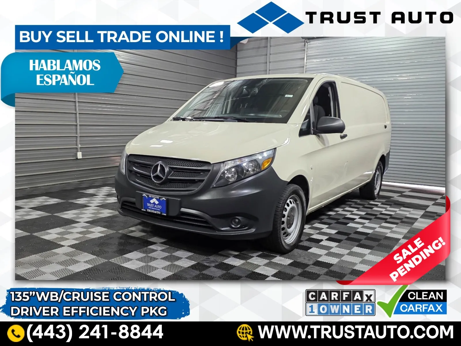 2020 Mercedes-Benz Metris Cargo 135''WB Minivan/Van for sale in Sykesville, MD