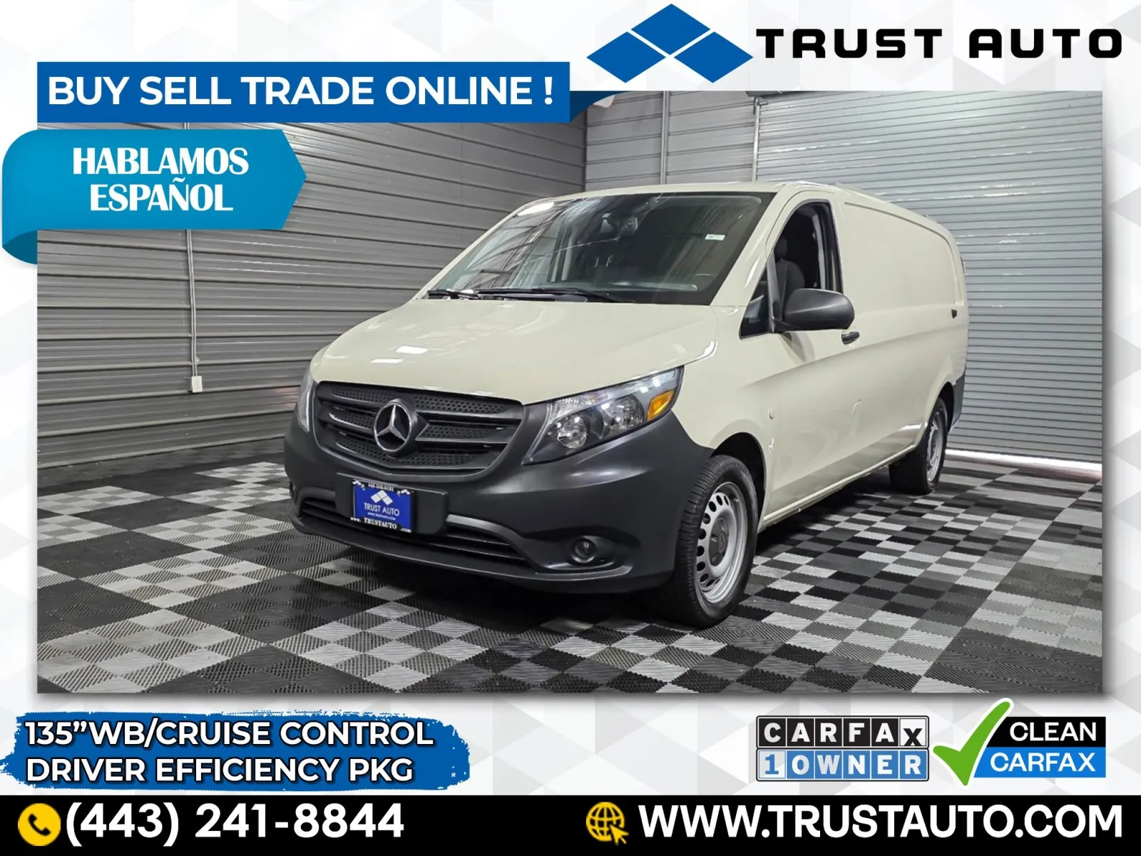 Gray 2020 Mercedes-Benz Metris Cargo 135''WB Minivan/Van for sale in Sykesville, MD