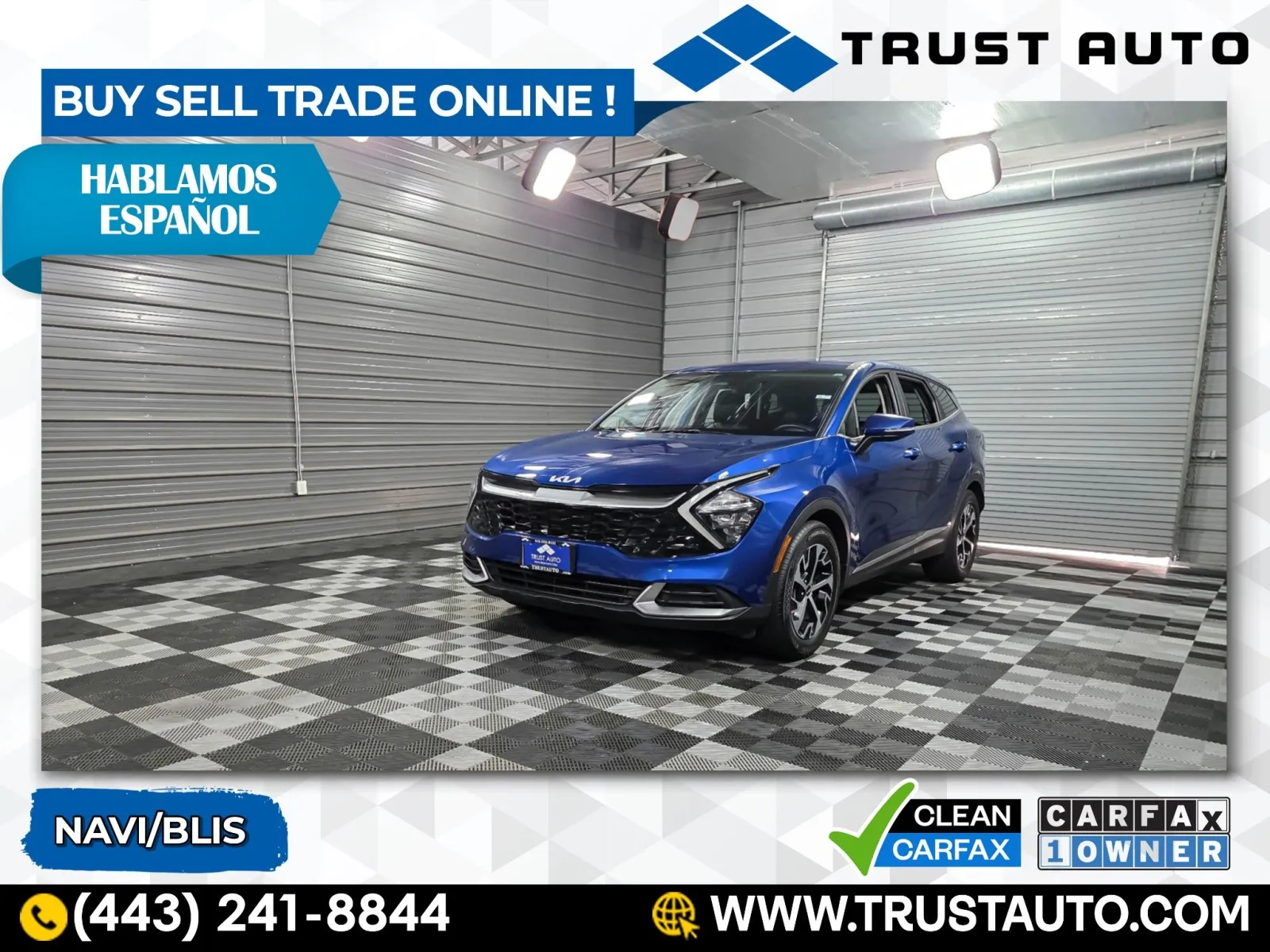 Blue 2023 Kia Sportage EX SUV for sale in Sykesville, MD