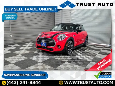 Red 2021 MINI Hardtop Cooper S 2-Door Hatchback w/Signature Trim for sale in Sykesville, MD