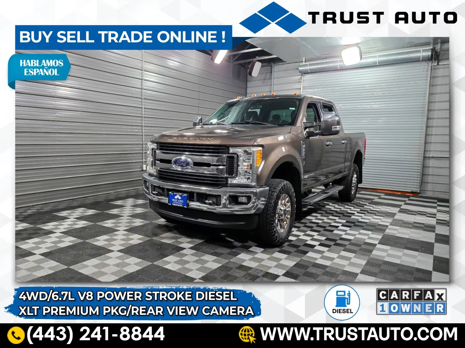 Unknown 2017 Ford Super Duty F-350 SRW XLT 4WD Crew Cab Power Stroke Diesel Pickup Truck w/Premium Pkg for sale in Sykesville, MD