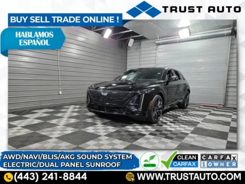 Black 2025 Cadillac LYRIQ Sport Electric Luxury SUV for sale in Sykesville, MD