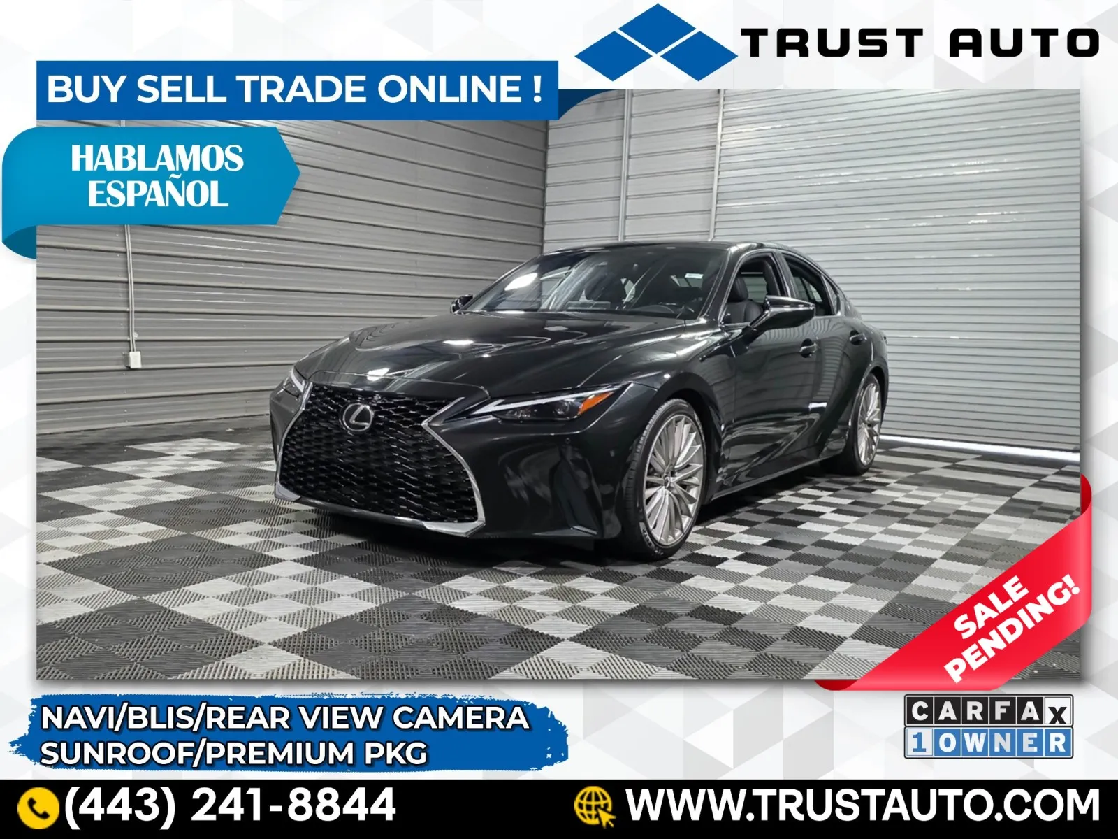 2023 Lexus IS 300 Sedan w/Premium Pkg for sale in Sykesville, MD