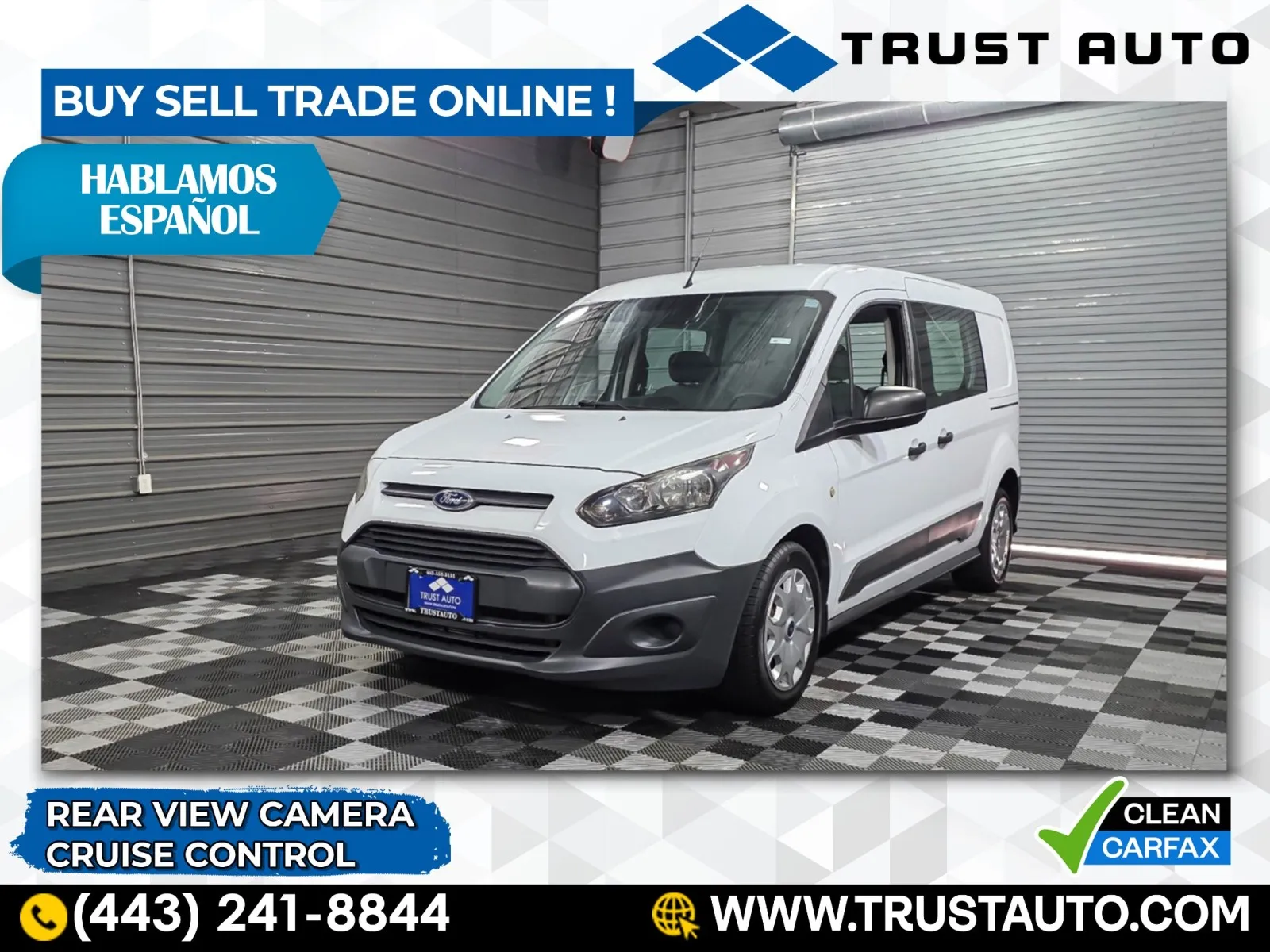 2016 Ford Transit Connect XL LWB Minivan/Van w/Rear Liftgate