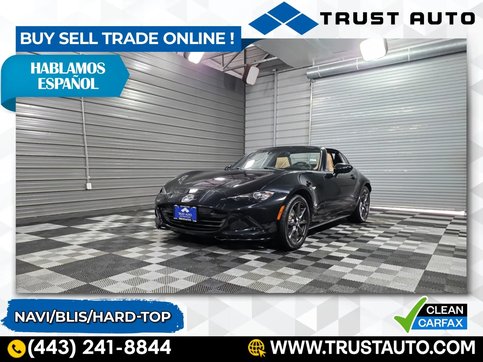 2017 Mazda MX-5 Miata RF Grand Touring Hard-Top Convertible