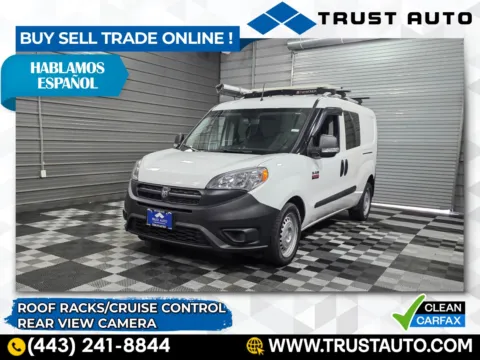 Blue 2018 Ram ProMaster City Cargo Tradesman Minivan/Van w/Roof Racks for sale in Sykesville, MD