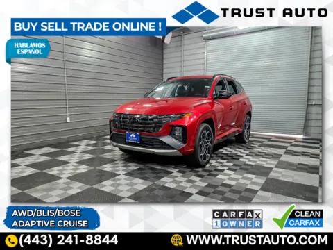 Red 2022 Hyundai Tucson N Line AWD SUV for sale in Sykesville, MD