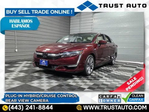 Red 2021 Honda Clarity Touring Plug-In Hybrid Sedan for sale in Sykesville, MD