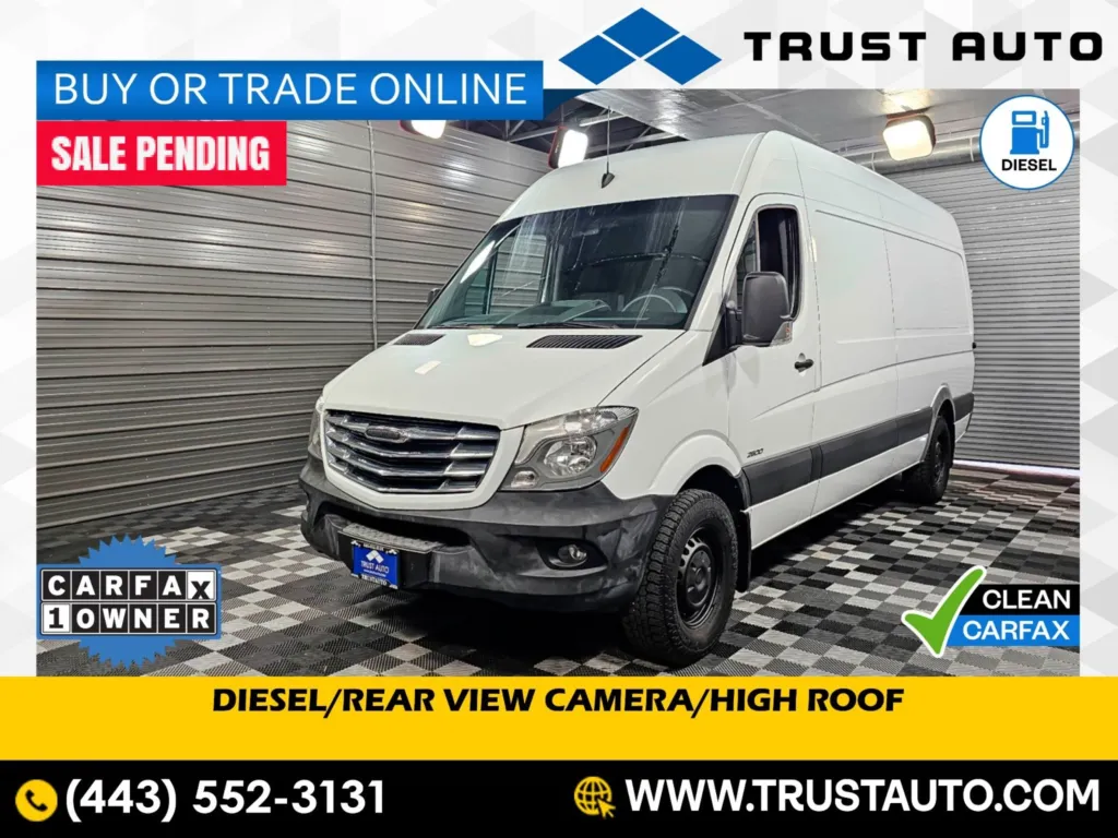 2015 Mercedes Benz Sprinter 2500 Cargo 170''WB High Roof Diesel Minivan/Van for sale in Sykesville, MD