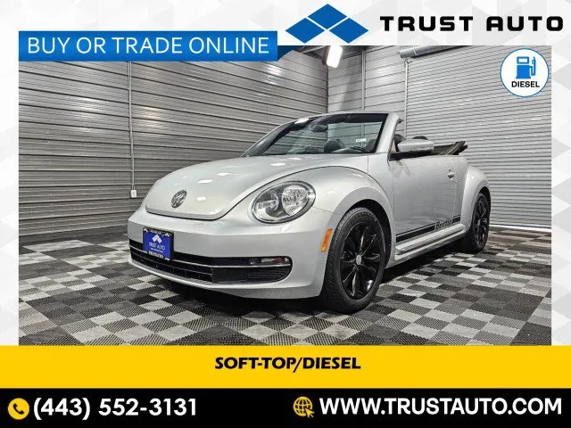 2013 Volkswagen Beetle 2.0L TDI Soft-Top Convertible for sale in Sykesville, MD