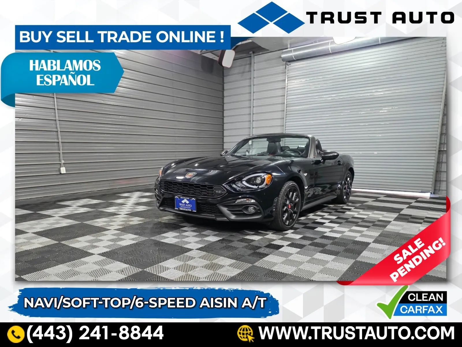 2019 Fiat 124 Spider Abarth Soft-Top Convertible for sale in Sykesville, MD