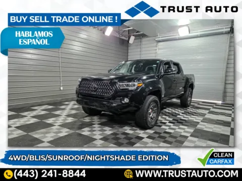 Black 2022 Toyota Tacoma Limited 4WD Double Cab Pickup Truck for sale in Sykesville, MD