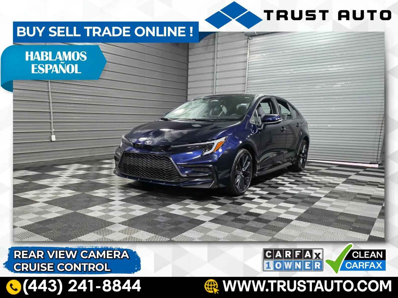 Blue 2024 Toyota Corolla SE Sedan for sale in Sykesville, MD