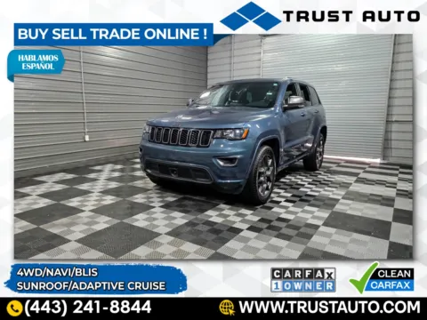 Blue 2021 Jeep Grand Cherokee 80th Anniversary 4WD SUV for sale in Sykesville, MD