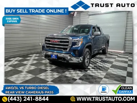 Blue 2021 GMC Sierra 1500 SLE for sale in Sykesville, MD