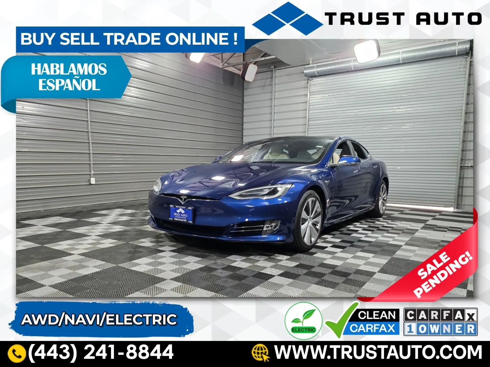 2021 Tesla Model S Long Range AWD Electric Hatchback for sale in Sykesville, MD