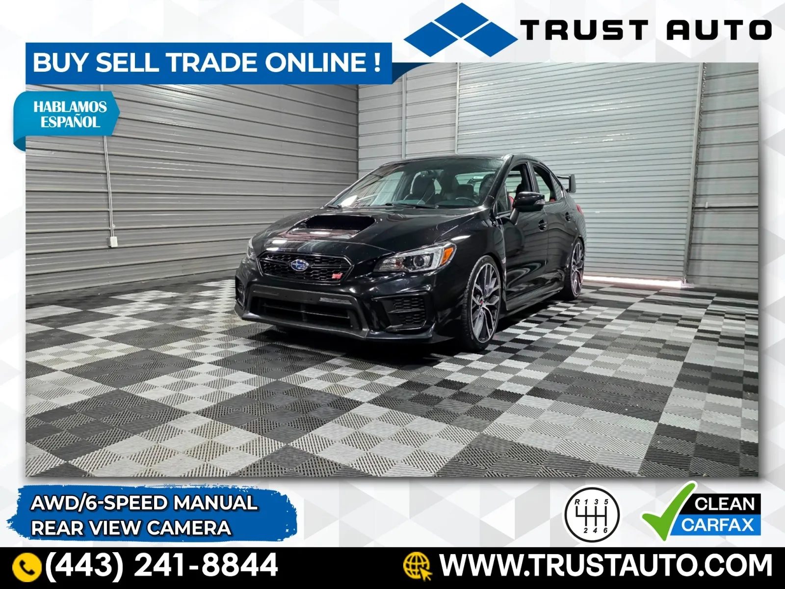 2021 Subaru WRX STI AWD 6-Speed Manual Sedan