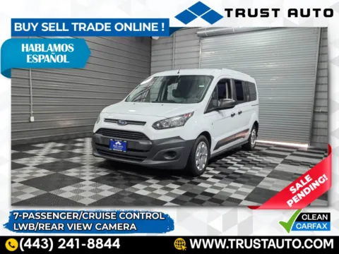 White 2018 Ford Transit Connect XL LWB 7-Passenger Minivan/Van for sale in Sykesville, MD