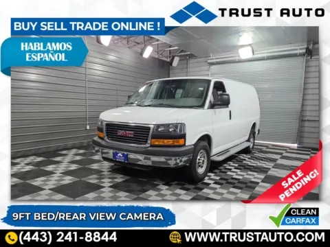 White 2016 GMC Savana 2500 Cargo 135''WB Low Roof Minivan/Van for sale in Sykesville, MD