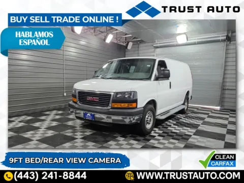 White 2016 GMC Savana 2500 Cargo 135''WB Low Roof Minivan/Van for sale in Sykesville, MD