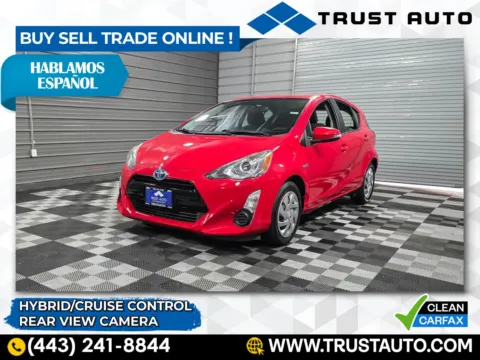 Red 2015 Toyota Prius c Four Hybrid Hatchback for sale in Sykesville, MD
