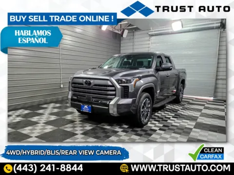 Gray 2024 Toyota Tundra Limited Hybrid CrewMax Pickup Truck for sale in Sykesville, MD