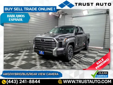 Gray 2024 Toyota Tundra Limited Hybrid CrewMax Pickup Truck for sale in Sykesville, MD